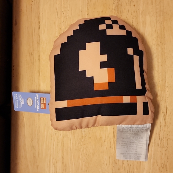 Nintendo Super Mario Bros Bullet Bill Pillow Plush NWT 8"x7" - Picture 2 of 6